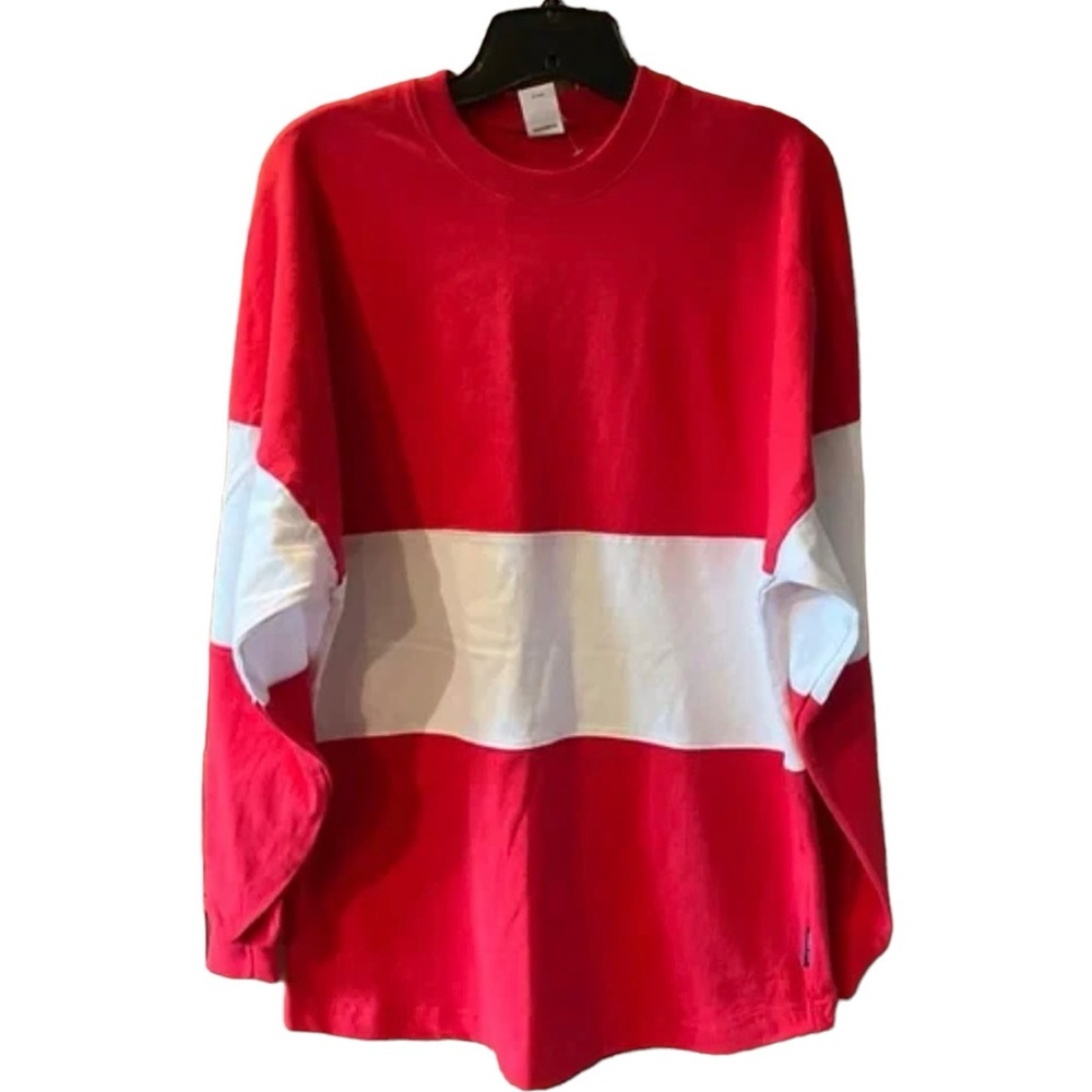 Spirit Jersey Long Sleeve ❤️🤍Red white 100% Cotton